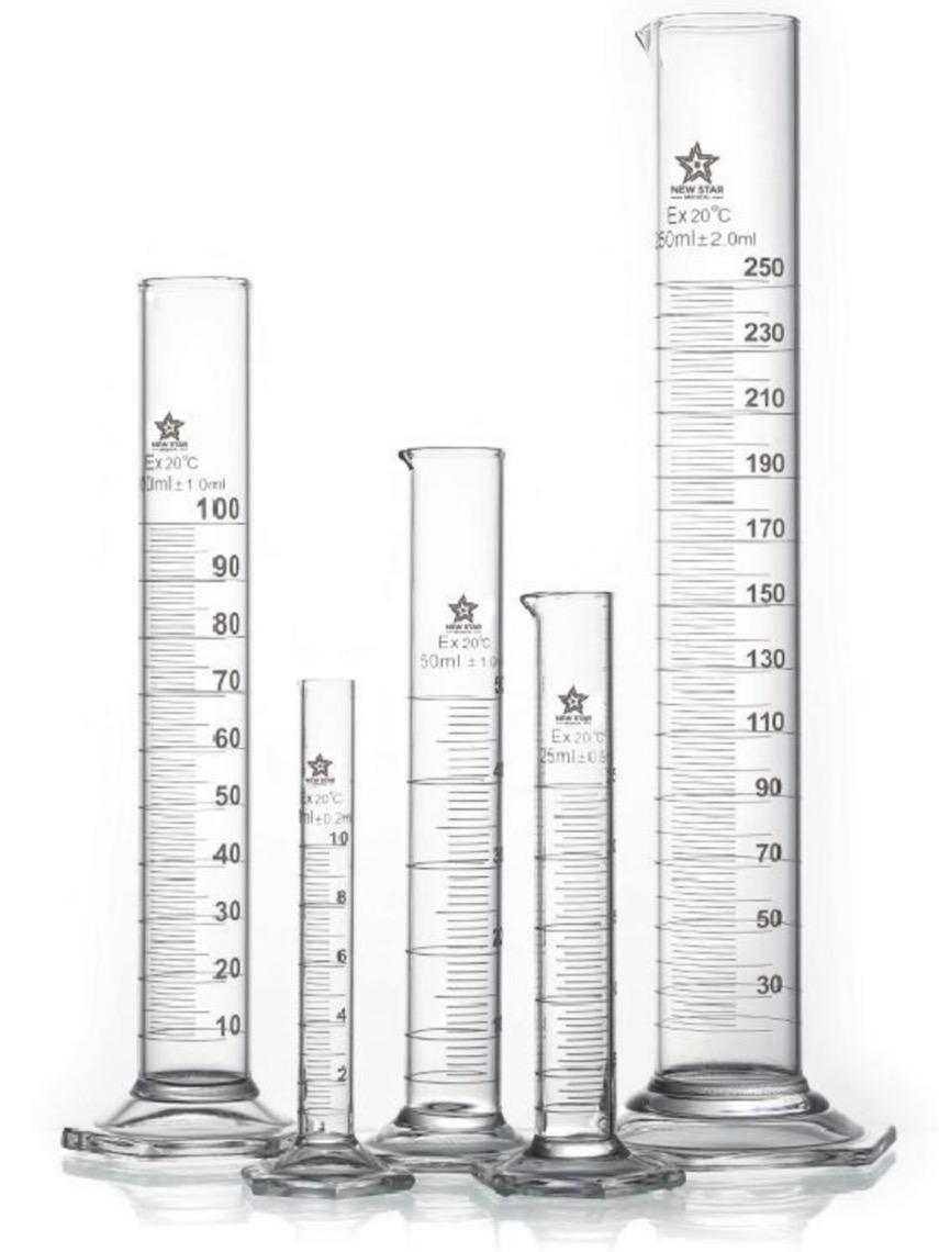 Measuring glass cylinder with glass base 1000 ml